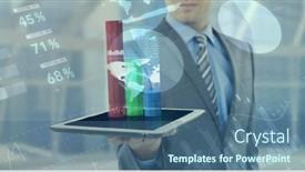  Presentation with database - PPT theme consisting of composite-of-charts-and-database background and a  colored foreground