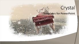  Presentation with santa sleigh - Amazing presentation having composite of christmas snowflake border backdrop and a lemonade colored foreground