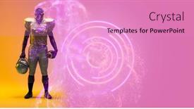  Presentation with colorful circles - Presentation theme enhanced with composite-of-circles-american-football background and a  colored foreground