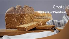  Presentation with hydration - Presentation design with composite-of-close-up-selection background and a gray colored foreground