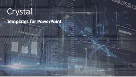  Presentation with abstract light - Presentation theme with composite-of-connected-dots-forming background and a  colored foreground