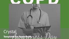  Presentation with pulmonary - Presentation theme featuring composite-of-copd-awareness-day background and a gray colored foreground