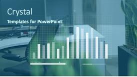  Presentation with data processing - PPT theme having composite-of-data-processing-over and a ocean colored foreground