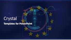  Presentation with european union - PPT theme having composite-of-data-processing-scope background and a  colored foreground