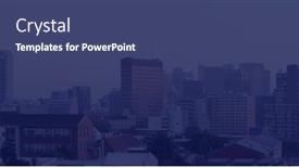  Presentation with digital image processing - PPT theme enhanced with composite-of-digital-data-processing background and a ocean colored foreground