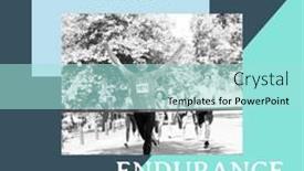  Presentation with space race - PPT layouts consisting of composite-of-diverse-athletes-running background and a arctic colored foreground