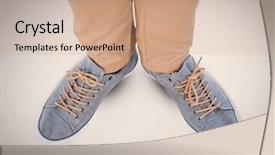  Presentation with digital pedagogy - PPT layouts having composite of feet and shoe background and a  colored foreground