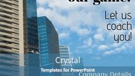  Presentation with marketing campaign - Presentation consisting of composite-of-finance and a teal colored foreground