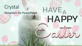  Presentation with pink blue - Beautiful slide set featuring composite of grey and pink backdrop and a sky blue colored foreground