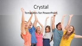  Presentation with students - Amazing PPT layouts having composite of group of student backdrop and a  colored foreground