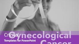  Presentation with cancer prevention - Presentation theme enhanced with composite-of-gynecological-cancer-awareness and a purple colored foreground