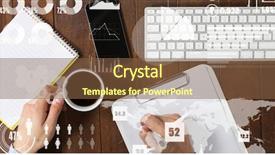  Presentation with hand holding earth - Cool new slide set with composite of hand holding coffee backdrop and a tawny brown colored foreground