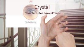  Presentation with digital identity - Theme having touching glass screen and identity background and a lemonade colored foreground