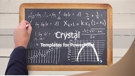  Presentation with maxwell physical equations electromagnetics hand - PPT layouts enhanced with composite of hand writing math background and a gray colored foreground