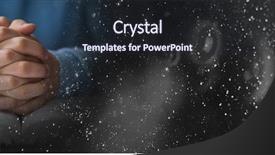  Presentation with hands on bible - Colorful slide deck enhanced with composite of hands on bible backdrop and a wine colored foreground