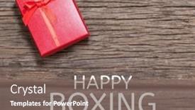  Presentation with composite - Theme having composite-of-happy-boxing-day and a gray colored foreground