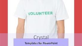 Presentation with volunteer - Theme with composite-of-happy-microvolunteer-day background and a light blue colored foreground