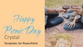  Presentation with toasting - Presentation theme enhanced with composite-of-happy-picnic-day background and a lemonade colored foreground