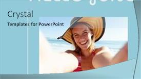  Presentation with hello june - Presentation theme with composite-of-hello-june background and a light blue colored foreground