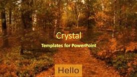  Presentation with composite - Theme consisting of composite-of-hello-september-text and a tawny brown colored foreground