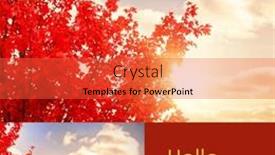  Presentation with composite - Presentation enhanced with composite-of-hello-september-text and a red colored foreground