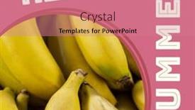  Presentation with season - Slides consisting of composite-of-hello-summer-text background and a coral colored foreground