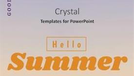  Presentation with goodbye - Theme consisting of composite-of-hello-summer-text background and a light blue colored foreground