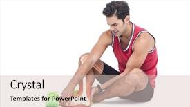  Presentation with composite - PPT layouts featuring composite of highlighted leg bone background and a soft green colored foreground