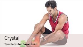  Presentation with composite - Slide deck enhanced with composite of highlighted leg bone background and a soft green colored foreground