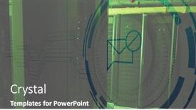  Presentation with servers - Presentation consisting of composite-of-icon-and-data background and a gray colored foreground