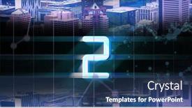  Presentation with illuminated - Slides consisting of composite-of-illuminated-3-number background and a ocean colored foreground