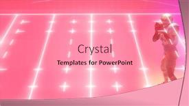  Presentation with football competition - Slide set having composite-of-illuminated-american-football background and a coral colored foreground