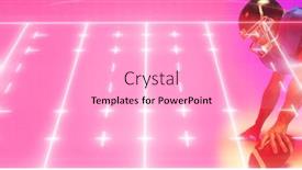  Presentation with football competition - Presentation theme consisting of composite-of-illuminated-american-football background and a lavender colored foreground