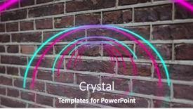  Presentation with blue pink - Slide deck consisting of composite-of-illuminated-digital-arches background and a gray colored foreground