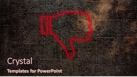  Presentation with social media - PPT theme enhanced with composite-of-illuminated-red-dislike background and a wine colored foreground