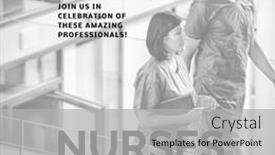  Presentation with nurses - Presentation theme consisting of composite-of-international-nurses-day background and a  colored foreground