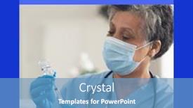  Presentation with medical vaccine - Presentation theme consisting of composite-of-join-world-immunization background and a teal colored foreground