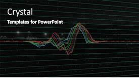  Presentation with processing - PPT theme having composite-of-landscape-and-data background and a black colored foreground