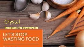  Presentation with salt food - PPT theme enhanced with composite-of-let-s-stop background and a tawny brown colored foreground