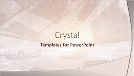  Presentation with street lights - Theme with composite of manhattan street with taxis and skyscrapers and bright lights background and a cream colored foreground