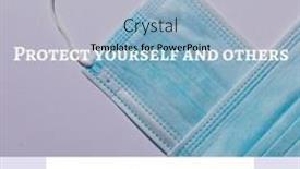  Presentation with autoimmune disease - PPT theme with composite-of-masks-and-protect background and a light gray colored foreground