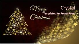  Presentation with merry christmas - Audience pleasing presentation consisting of composite of merry christmas text backdrop and a wine colored foreground