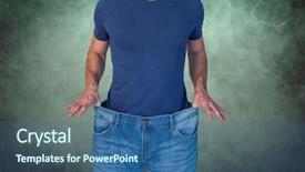  Presentation with compost green earth - Theme enhanced with composite of midsection of man background and a ocean colored foreground