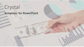  Presentation with business report - PPT theme enhanced with composite-of-multiple-graphs-over background and a  colored foreground