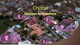  Presentation with percentage - Presentation featuring composite-of-multiple-numbers background and a  colored foreground