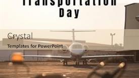  Presentation with air transport - Presentation theme consisting of composite-of-national-defense-transportation and a lemonade colored foreground