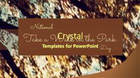  Presentation with active lifestyle - Presentation theme with composite-of-national-take background and a tawny brown colored foreground