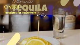  Presentation with tequila - Slide set with composite-of-national-tequila-day background and a tawny brown colored foreground
