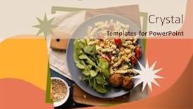  Presentation with climate - Slide set consisting of composite-of-national-vegetarian-week background and a lemonade colored foreground