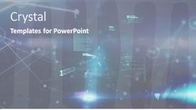  Presentation with connections - Slides consisting of composite-of-networks-of-connections background and a gray colored foreground